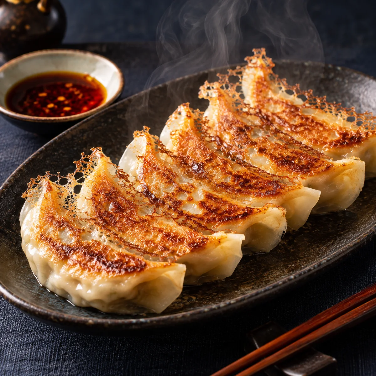 MOGU24で楽しめる焼き餃子の冷凍食品イメージ