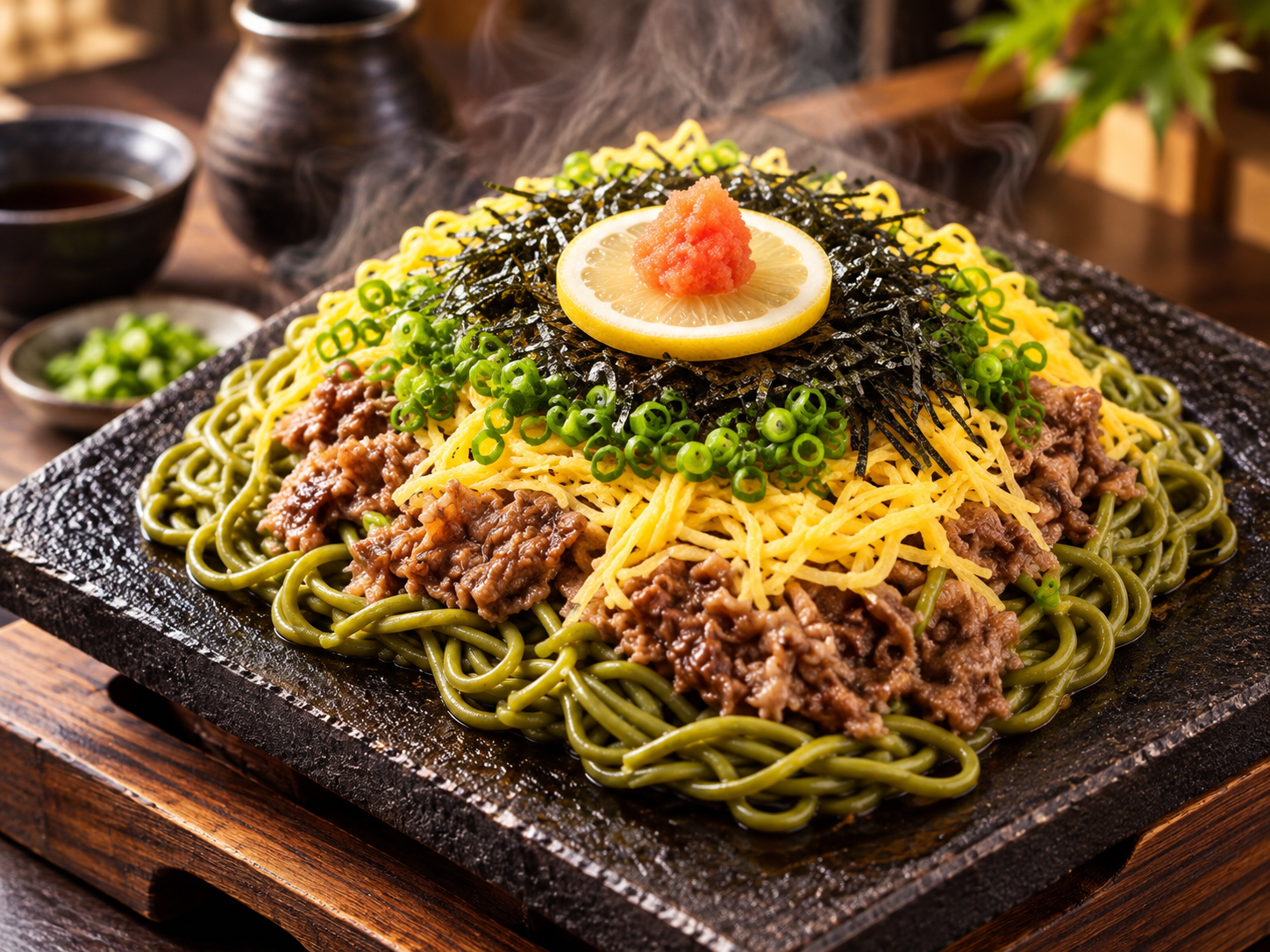 熱々の瓦そば